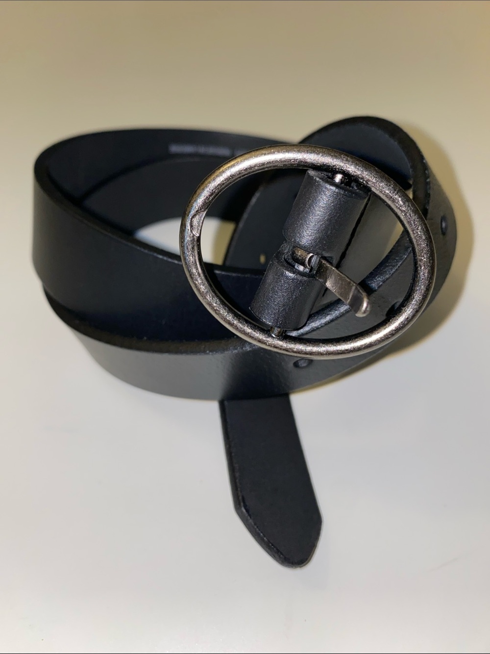 American Eagle Men’s Black Leather Belt MEDIUM